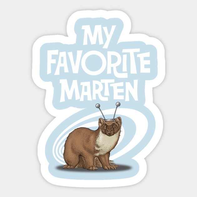 My Favorite Marten Sticker by cduensing